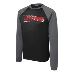 Sport-Tek® Sport-Wick® Raglan Colorblock Fleece Crewneck