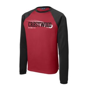 Sport-Tek® Sport-Wick® Raglan Colorblock Fleece Crewneck