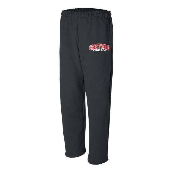 Gildan DryBlend Open Bottom Pocketed Sweatpants Rice Elementary Crestwood